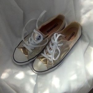 Converse size 7 gold in color